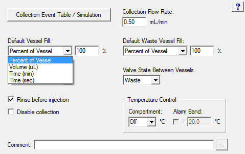 What values can be set in the Instrument Method of WFMA? - WKB94815 - Waters